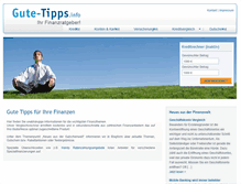 Tablet Screenshot of gute-tipps.info